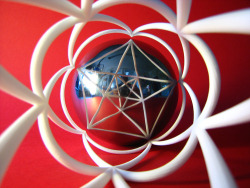 visualizingmath:  3D Anamorphosis with a spherical mirror and