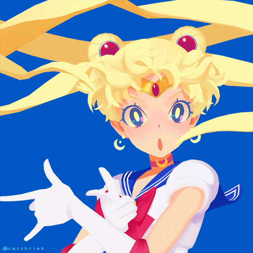 simplecg:catshriek:  Handpainted Pretty Guardian Sailor Moon!Finally