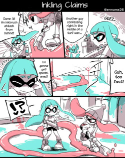 chiaki-chan-tl:    A short Splatoon comic by eromame from their