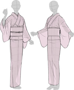 tanuki-kimono:  Kimono drawing guide ½, by Kaoruko Maya (tumblr,