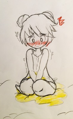 fluffy-omorashi:  Now some soft girl omo lol ✌🏻