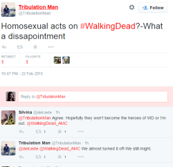 disgustednoise:So, apparently the Walking Dead, added a Homosexual