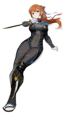 medakakurokami:thanks to @qosic for the DOA6 Kasumi sketch!