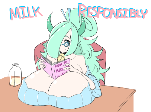 bewbchan:  Read a book on how to milk! Remember, milk responsibly! :) 