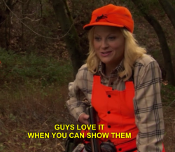 neverstopsatall:  leslie knows my ambition in life 