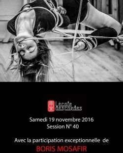 mosafir:  Soon in #Paris in #ecoledescordes #shibari #kinbaku