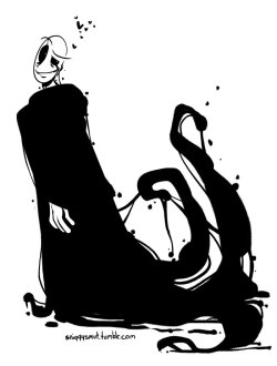 sniggysmut:  gaster. at least the way i draw ‘im. goopy and