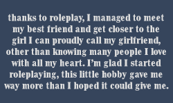 roleplayingconfessionsfromrpers:    thanks to roleplay, I managed