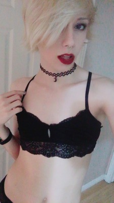 potentialghost: Selfies I took before today’s cam sesh! Was