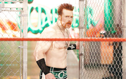 I wouldn’t mind being locked in a steel cage with Sheamus!…as