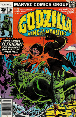 Godzilla No. 10 (Marvel Comics, 1978). Cover art by Herb Trimpe.From