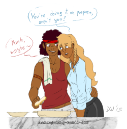 leonarajourney:  more for the Restaurant AU - when ur bae prepares