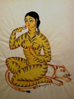 iseo58:  Tiger-woman, Kalam Patua 