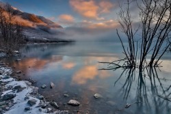 llbwwb:  (via Sunrise at Eklutna Lake Alaska by Sergey Bidun