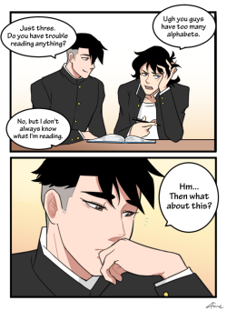 ame-gafuru:  more of that sheith high school AU! theyre both