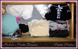 It’s a peek in Michele’s Pantie Drawer.  Michele is a 30