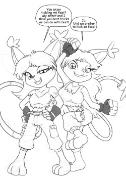Double TroubleSketch Stream Commission for WCP of his Wiktoria