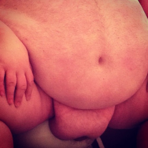 iwanttobeafatman:  massivemyke:  antchubsa:  massivemyke Isnâ€™t this your photo?  antchubsa Yes, thatâ€™s me!  Thats huge  You ever just want to have a guy’s massive, sexy fatpad lowered onto your face until his buried cock slides into your mouth