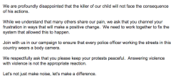 buzzfeed:  Michael Brown’s family issued this statement after