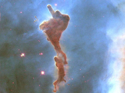 just–space: Molecular cloud seems to be saying step off!  js