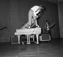 theniftyfifties:  Jerry Lee Lewis in action. 