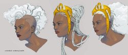 nothorax:  A couple of Young Ororo’s for a fantasy project