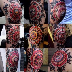 oldlinesblog:  #tattoos by @morstattoo  #tattoo #tattooart #tradition
