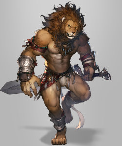 zekecosas:  Lion Fighter by koutanagamori  