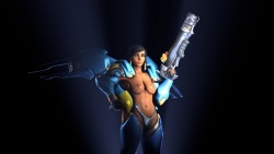 It took me two days but my new Pharah model (read body-hack)