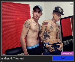 Sexy Andres is back on webcam with his friend Thomasl come check