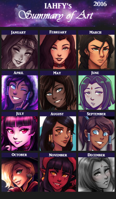 2016 is almost over (finally) so its time for an art summary!