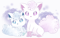 chibi-cheebs:  if shiny snow vulpix is pink I can die happy 