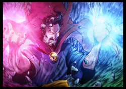 xombiedirge:  Dr Strange by Djibril M-P / Tumblr Created and