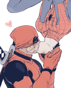 Little Spideypool *キス* for Mudust’s birthday♥ (I