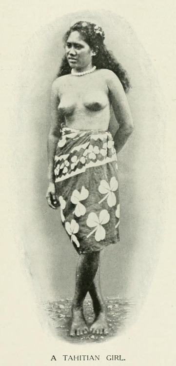 Polynesian woman, from Women of All Nations: A Record of Their Characteristics, Habits, Manners, Customs, and Influence, 1908. Via Internet Archive.
