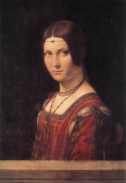 immortart:  Leonardo da Vinci, Portrait Of An Unknown Woman,