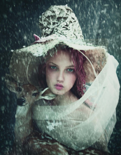wmagazine:  Winter Beauty Photograph by Paolo Roversi; styled