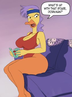 I seriously dont understand how duckman wasnt all over her since