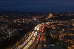 ilove-seattle:  i5 at night by laydens on Flickr. 