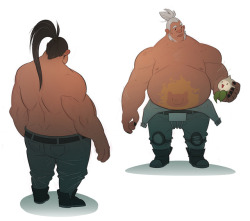 coconutmilkyway:  BACK FROM BLFC!! Have some roadhog doodles