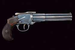 peashooter85:  Rare and unusual Thomas Bland No. 1 six shot pistol.
