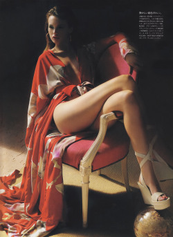 lelaid: Mona Johannesson in Femme Fatale for Vogue Japan, April