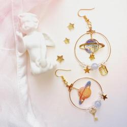 littlealienproducts:  Planet Earrings ♡ Use ‘LittleAlien’