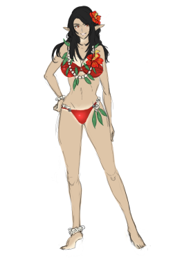 I had to edit Sorasha into this bikini because I am in love???