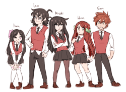 5 second drawing of some of my embarrassing middle school OCsim
