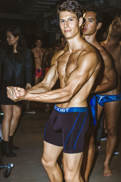 vangephoto:Eian Scully backstage at 2Xist by Casey Vange for