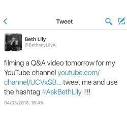 #AskBethLily on Twitter @ Bethanylilya (#YouTube #BethLily) 💕💕💕💕💕💕💕💕💕💕💕💕💕💕💕💕💕💕