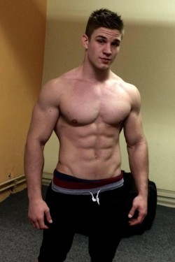 czech-boys:  Shirtless Czech fighter Miloš 