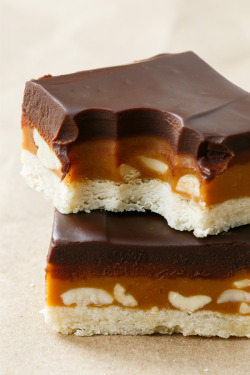 do-not-touch-my-food:  Peanut Butter Millionaire Shortbread Bars