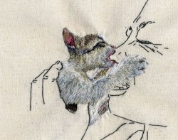 lazypacific:  Embroidery art by Ana Teresa Barboza